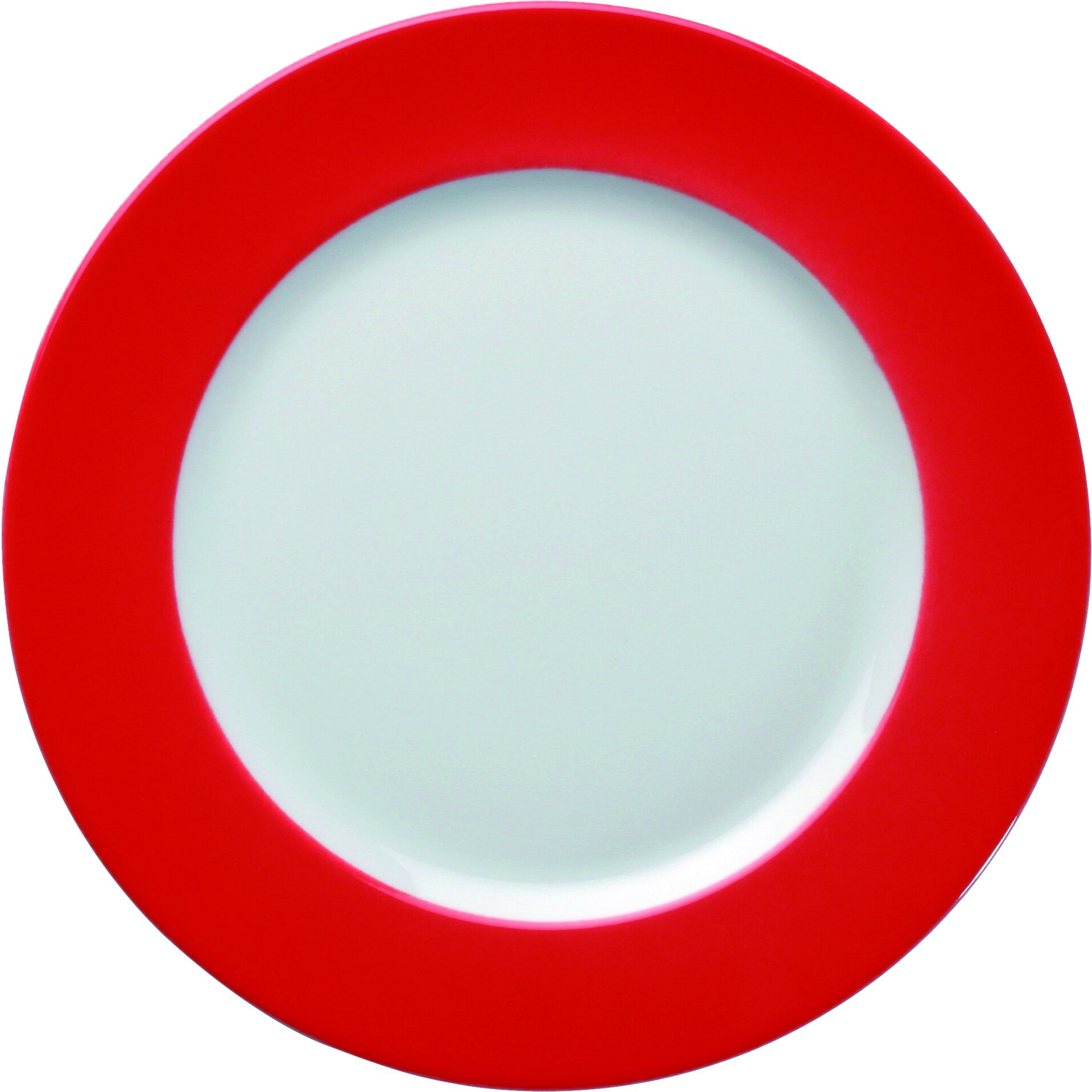 Teller flach 21,5cm rot